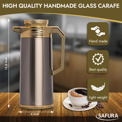 Safura Stainless Steel Carafe — Double Wall Insulated