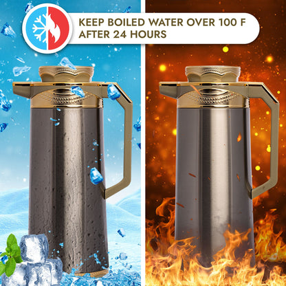 Safura Stainless Steel Carafe — Double Wall Insulated
