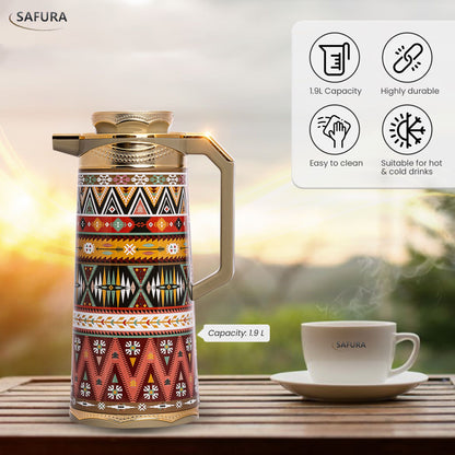 Safura Stainless Carafe — Slim Pour Spout
