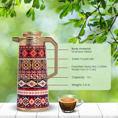 Safura Stainless Carafe — Slim Pour Spout