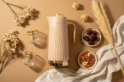 Beige Carafe — Flat Lay