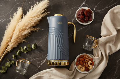Gray Carafe — Flat Lay