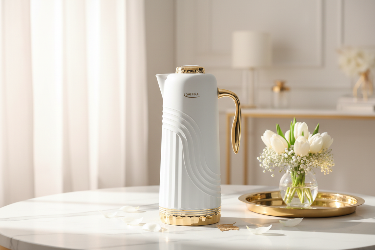 Safura White Carafe Marble Lifestyle