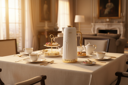 Safura White Carafe Tea Setting