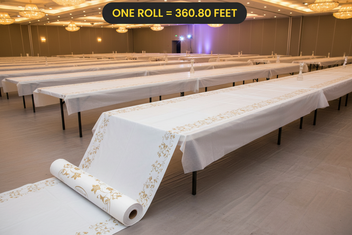 Table Cover — Roll Length Visual