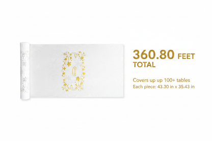 Table Cover — Roll Size Infographic